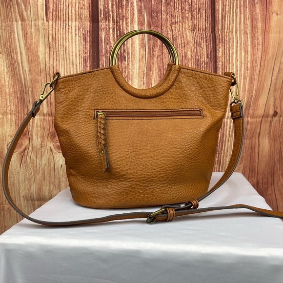 a.n.a Handbags - Ana brown ring boho faux leather adjustable strap should bag purse handbag